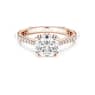 Constella cocktail ring, Round cut, Pavé, White, Rose gold-tone plated - Swarovski, 5642646