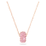 Dextera pendant, Pink, Rose gold-tone plated - Swarovski, 5642887