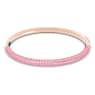 Dextera bangle, Pink, Rose gold-tone finish - Swarovski, 5642915