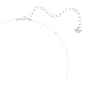 Una necklace, Clover, Blue, Rhodium plated - Swarovski, 5642927