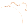 Swarovski Sparkling Dance necklace, Clover, White, Rose gold-tone plated - Swarovski, 5642928