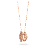 Swarovski Sparkling Dance necklace, Clover, White, Rose gold-tone plated - Swarovski, 5642928