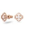 Swarovski Sparkling Dance set, Mixed cuts, Clover, White, Rose gold-tone plated - Swarovski, 5642930