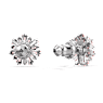 Idyllia 耳釘, 混合式切割, 太陽, 粉紅色, 鍍白金色 - Swarovski, 5642962