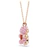 Teddy pendant, Bear, Pink, Rose gold-tone plated - Swarovski, 5642976
