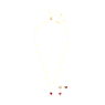 Cariti セット, あずき, レッド, ゴールドトーン・プレーティング - Swarovski, 5643912
