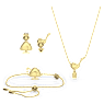 Cariti set, Red bean ice, Red, Gold-tone plated - Swarovski, 5643913