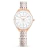 Zegarek Attract, Swiss Made, Oprawa brukowa pełna, Bransoleta z kryształami, W odcieniu różowego złota, Powłoka w odcieniu różowego złota - Swarovski, 5644053