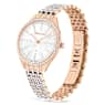 Zegarek Attract, Swiss Made, Oprawa brukowa pełna, Bransoleta z kryształami, W odcieniu różowego złota, Powłoka w odcieniu różowego złota - Swarovski, 5644053