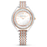Reloj Crystalline Aura, Fabricado en Suiza, Brazalete de metal, Tono oro rosa, Combinación de acabados metálicos - Swarovski, 5644075
