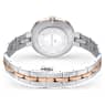 Cosmopolitan watch, Swiss Made, Metal bracelet, White, Mixed metal finish - Swarovski, 5644081