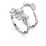 Anello cocktail Gema, Taglio misto, Fiore, Bianco, Placcato rodio - Swarovski, 5644661
