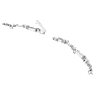 Gema necklace, Mixed cuts, Flower, White, Rhodium plated - Swarovski, 5644666