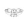 Constella cocktail ring, Round cut, Pavé, White, Rhodium plated - Swarovski, 5645250