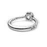Constella cocktail ring, Round cut, Pavé, White, Rhodium plated - Swarovski, 5645250