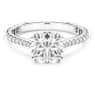 Bague cocktail Stilla, Taille ronde, Pavé, Blanche, Métal rhodié - Swarovski, 5645253