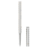 Penna a sfera SCS, Statement, Tono argentato, Cromato - Swarovski, 5645361