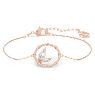 Dellium 브레이슬릿, 대나무, 화이트, 로즈골드 톤 플래팅 - Swarovski, 5645376
