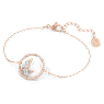 Dellium 브레이슬릿, 대나무, 화이트, 로즈골드 톤 플래팅 - Swarovski, 5645376