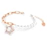 Stella Armband, Pavé, Stjärna, Vit, Roséguldfärgad plätering - Swarovski, 5645461