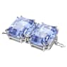 Millenia extender, Octagon cut, Blue, Rhodium plated - Swarovski, 5645620