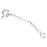 Constella extender, Round cut, White, Rhodium plated - Swarovski, 5645627