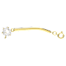 Constella extender, Round cut, White, Gold-tone plated - Swarovski, 5645633
