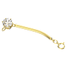 Constella extender, Round cut, White, Gold-tone plated - Swarovski, 5645633