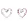 Orecchini a clip Sublima, Cuore, Grandi, Viola, Placcato rodio - Swarovski, 5646573