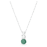 Stilla Attract 鏈墜, 綠色, 鍍白金色 - Swarovski, 5646717