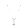 Stilla Attract pendant, Green, Rhodium plated - Swarovski, 5646717