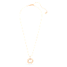 Circle pendant, Round shape, White, Rose gold-tone plated - Swarovski, 5646721