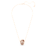 Further pendant, Intertwined circles, White, Rose gold-tone plated - Swarovski, 5646722