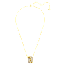 Further necklace, Intertwined circles, White, Gold-tone plated - Swarovski, 5646723