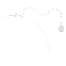 Una necklace, Round cut, Oval shape, Blue, Rhodium plated - Swarovski, 5646731