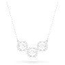 Una necklace, Round cut, White, Rhodium plated - Swarovski, 5646732