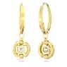 Swarovski Sparkling Dance drop earrings, Round cut, White, Gold-tone plated - Swarovski, 5646733