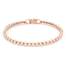 Náramek Imber Emily, Kulatý výbrus, Růžová, Pokoveno v růžovozlatém odstínu - Swarovski, 5646736