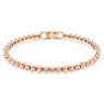 Pulsera Imber Emily, Talla redonda, Rosa, Baño tono oro rosa - Swarovski, 5646736