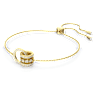 Further bracelet, Interlocking loop, White, Gold-tone plated - Swarovski, 5646737