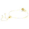 Bransoletka Further, Zazębiająca się pętla, Biała, Powłoka w odcieniu złota - Swarovski, 5646737