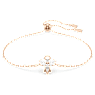 Bransoletka Magic, Anioł, Biała, Powłoka w odcieniu różowego złota - Swarovski, 5646740
