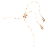 Bransoletka Magic, Anioł, Biała, Powłoka w odcieniu różowego złota - Swarovski, 5646740