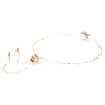 Bransoletka Magic, Anioł, Biała, Powłoka w odcieniu różowego złota - Swarovski, 5646740