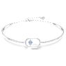Bracelet Una, Taille ronde, Forme ovale, Bleu, Métal rhodié - Swarovski, 5646749