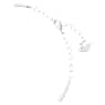Una Armband, Rundschliff, Ovale Form, Blau, Rhodiniert - Swarovski, 5646749