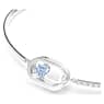 Una bracelet, Round cut, Oval shape, Blue, Rhodium plated - Swarovski, 5646749