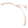 Baron สร้อยข้อมือ, ใบไม้, ขาว, เคลือบโทนสีโรสโกลด์ - Swarovski, 5647219