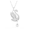 Swarovski Iconic Swan Halskette, Schwan, Lang, Weiß, Rhodiniert - Swarovski, 5647546