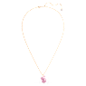 Swan pendant, Swan, Medium, Pink, Rose gold-tone plated - Swarovski, 5647552